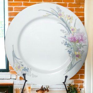 JAM2 by Jamestown Dinner Plate - Pink&Yellow Floral  1970's